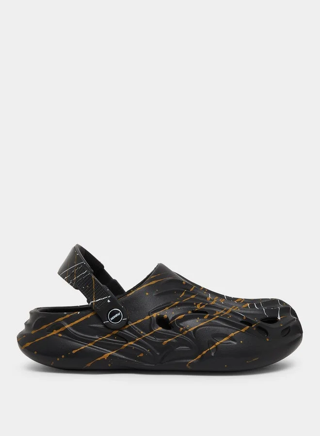 Styli Printed Sculpted Slip-On Clogs